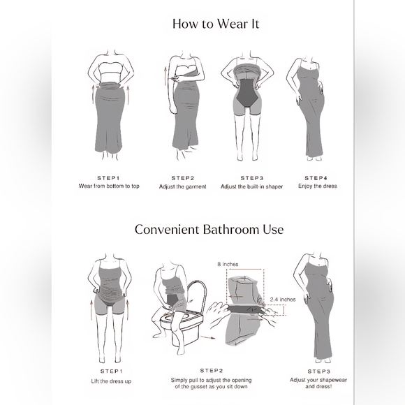 Shapewear Shine Jersey Draped Bust Slim Column Maxi #621 - Picture 11 of 13